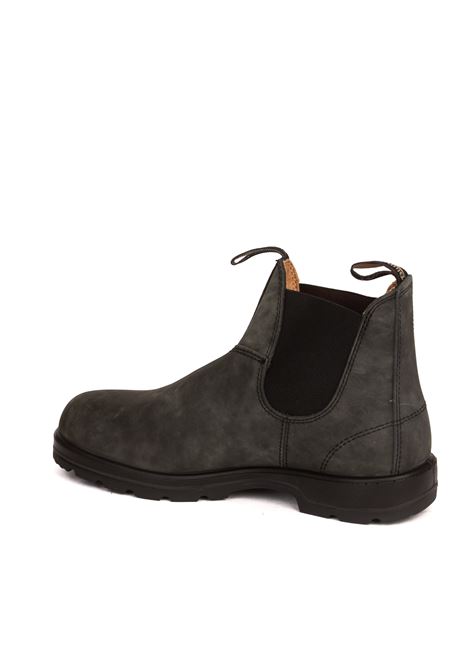 Black rustic 587 chelsea boot BLUNDSTONE FOOTWEAR | 587LEATHER-BLACK